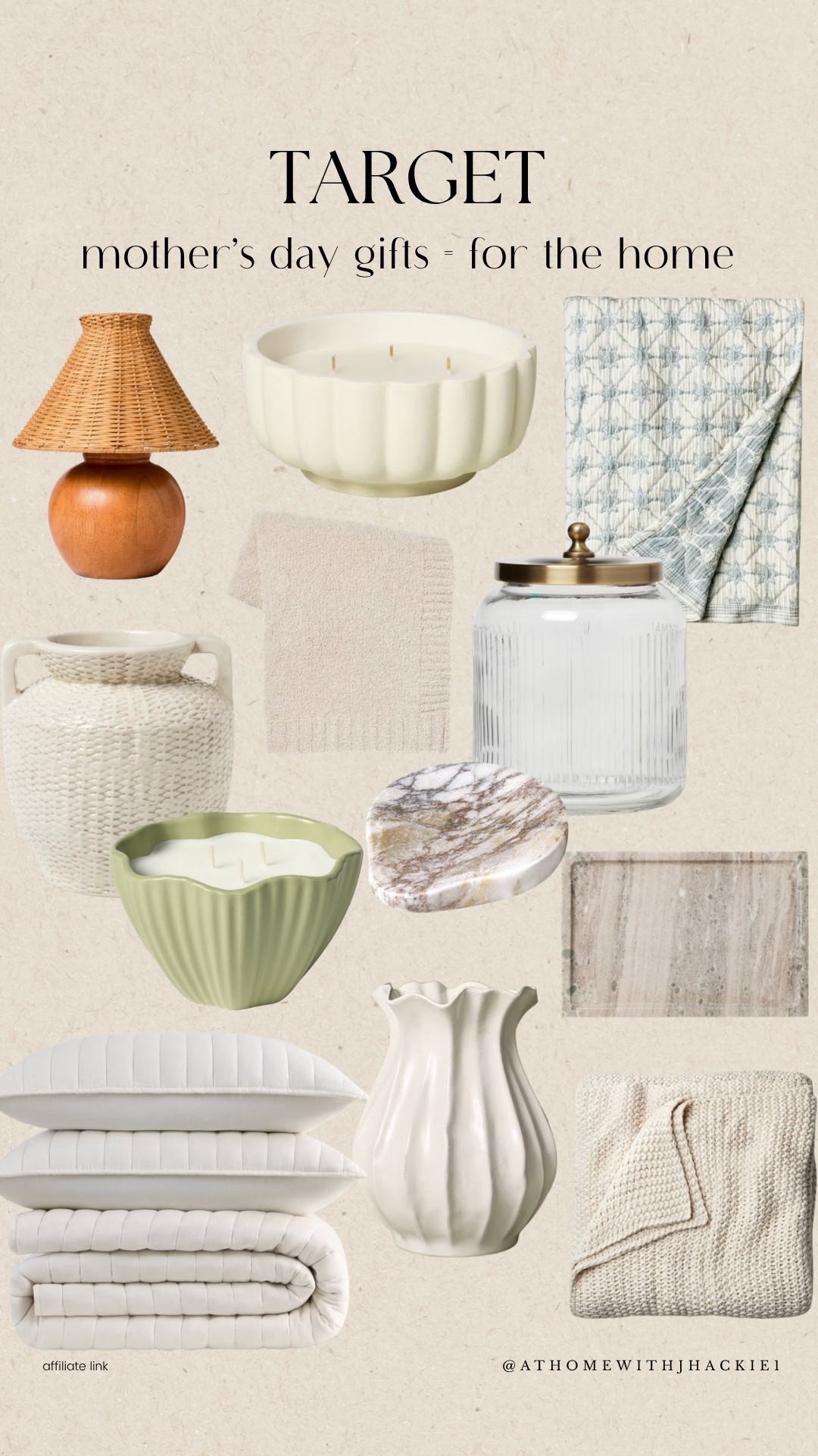 Target home gifts for mom, mothers day home decor target, cozy home gift ideas, neutral home decor target 2026, studio mcgee home decor target, decorative candles target home, woven lamp target decor, marble tray home styling, glass jar storage aesthetic, throw blankets neutral home, vases target home decor, kitchen decor gifts for mom, cozy living room accessories target, affordable home gifts target, minimalist home decor finds target 

 

#LTKmomlife #LTKSeasonal #LTKHome