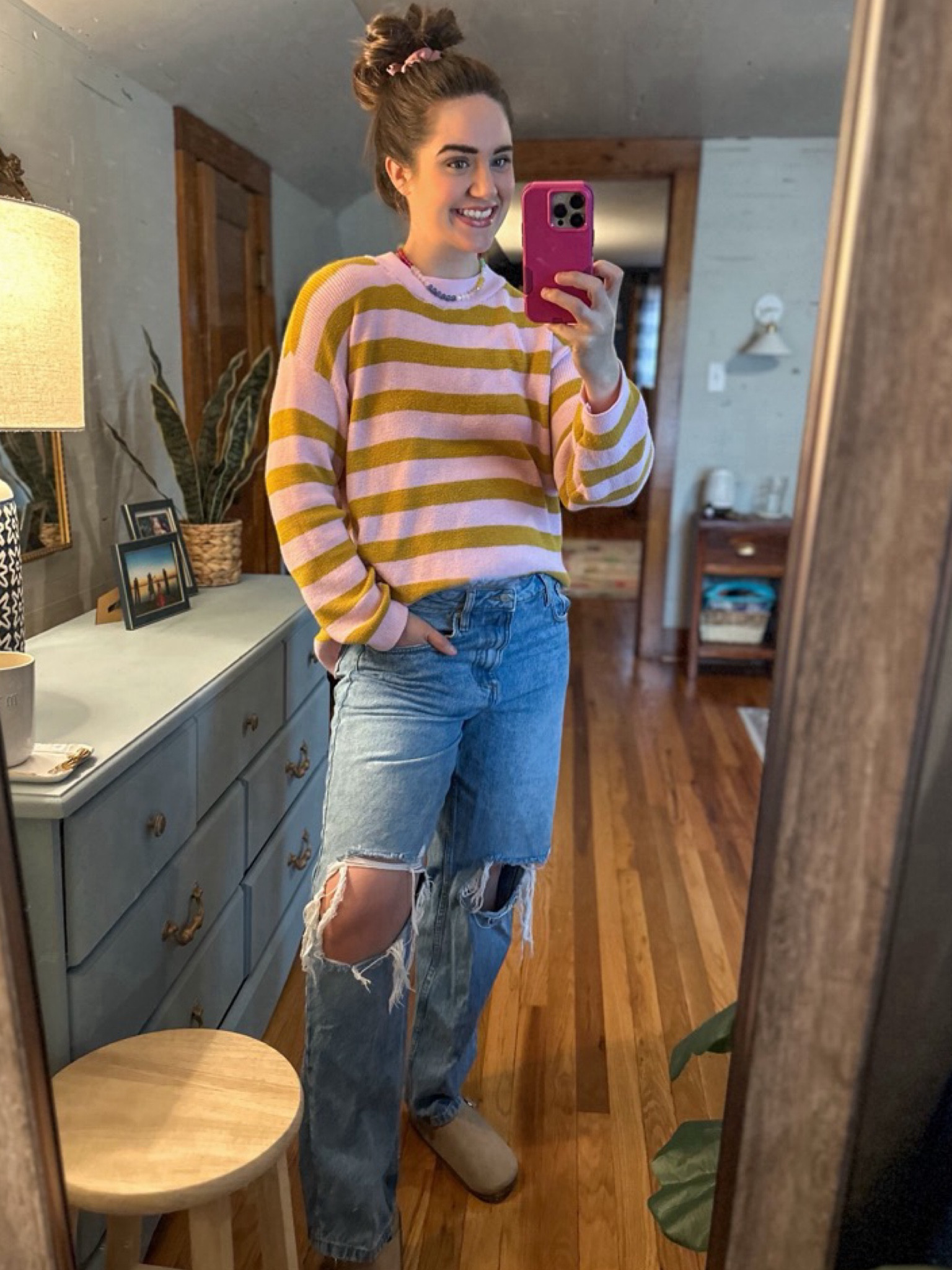 OOTD // outfit inspo // everyday outfit // style // matching set // stripes // the drop // jeans // suede clogs 

#LTKFindsUnder100 #LTKStyleTip #LTKFindsUnder50