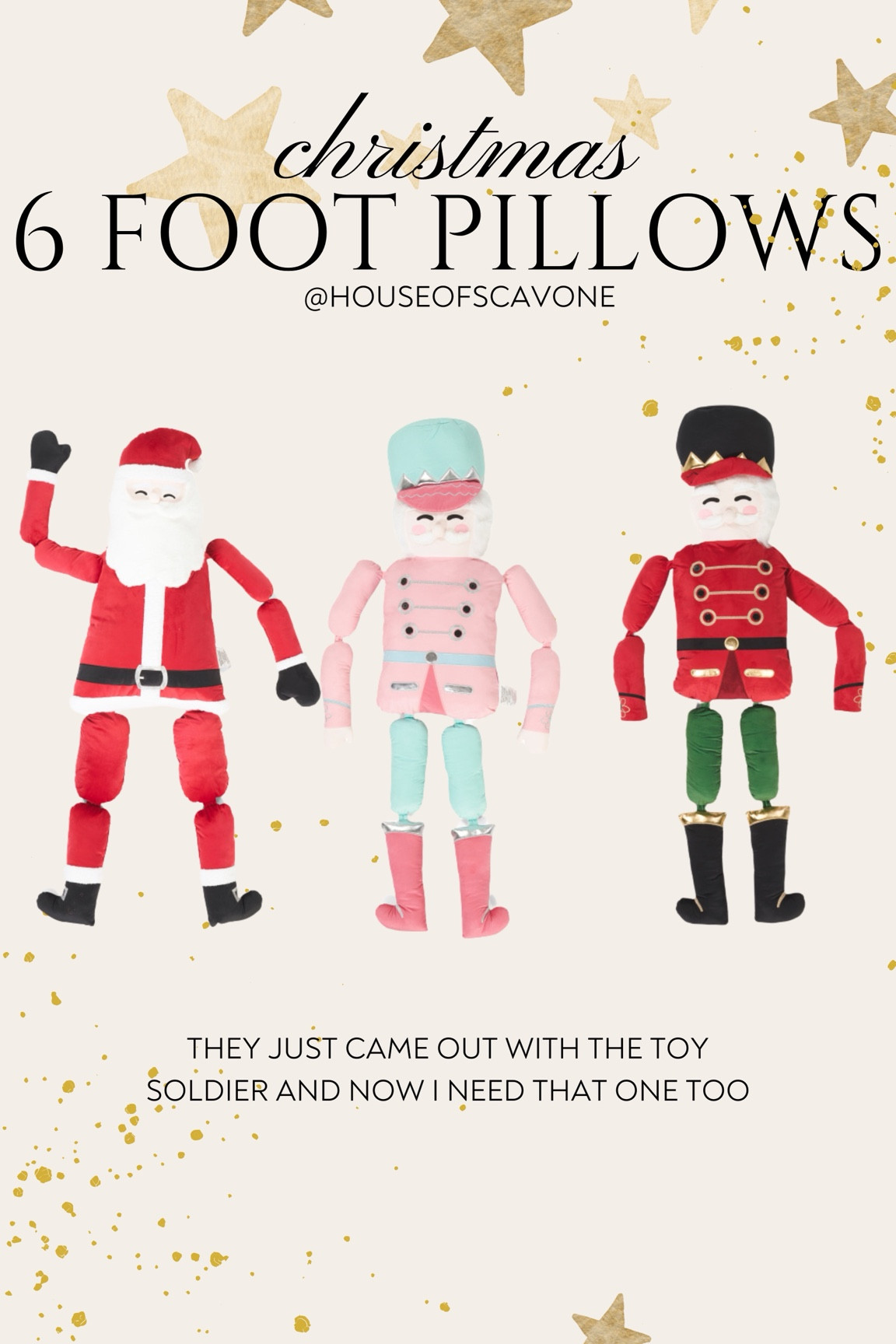 these 6 foot Christmas pillows of Santa and the nutcrackers are ADORABLE! I bought the Santa and it’s so comfy, so big and festive! #holiday #christmas #christmaspillow #santapillow #nutcracker #toysolider #christmasdecor #homedecor 

#LTKHoliday #LTKHome #LTKSeasonal