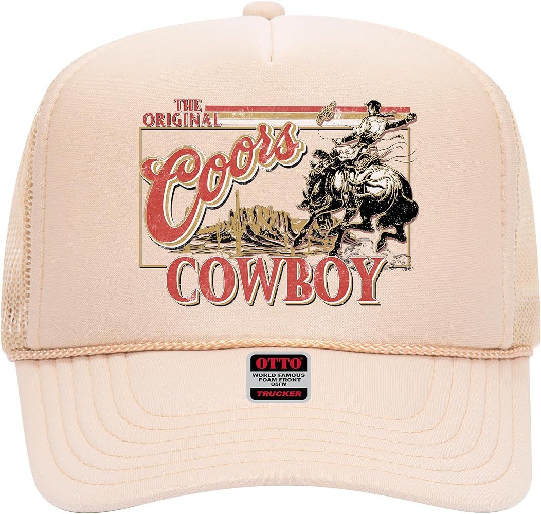 The Original Cowboy V2 Trucker Hat - Premium Snapback for Men and Women - Cowboy Western Beer Cou... | Amazon (US)