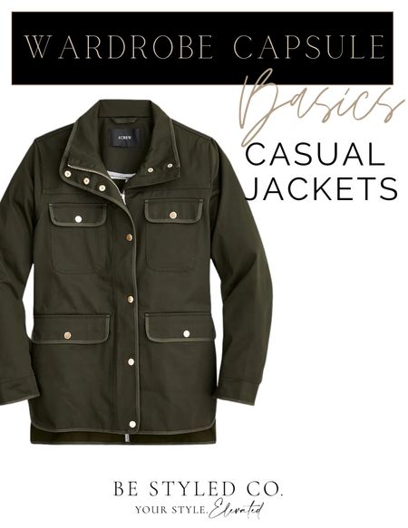 Wardrobe capsule - jackets - spring jackets - fall jackets - casual jackets 

#LTKunder100 #LTKFind #LTKstyletip