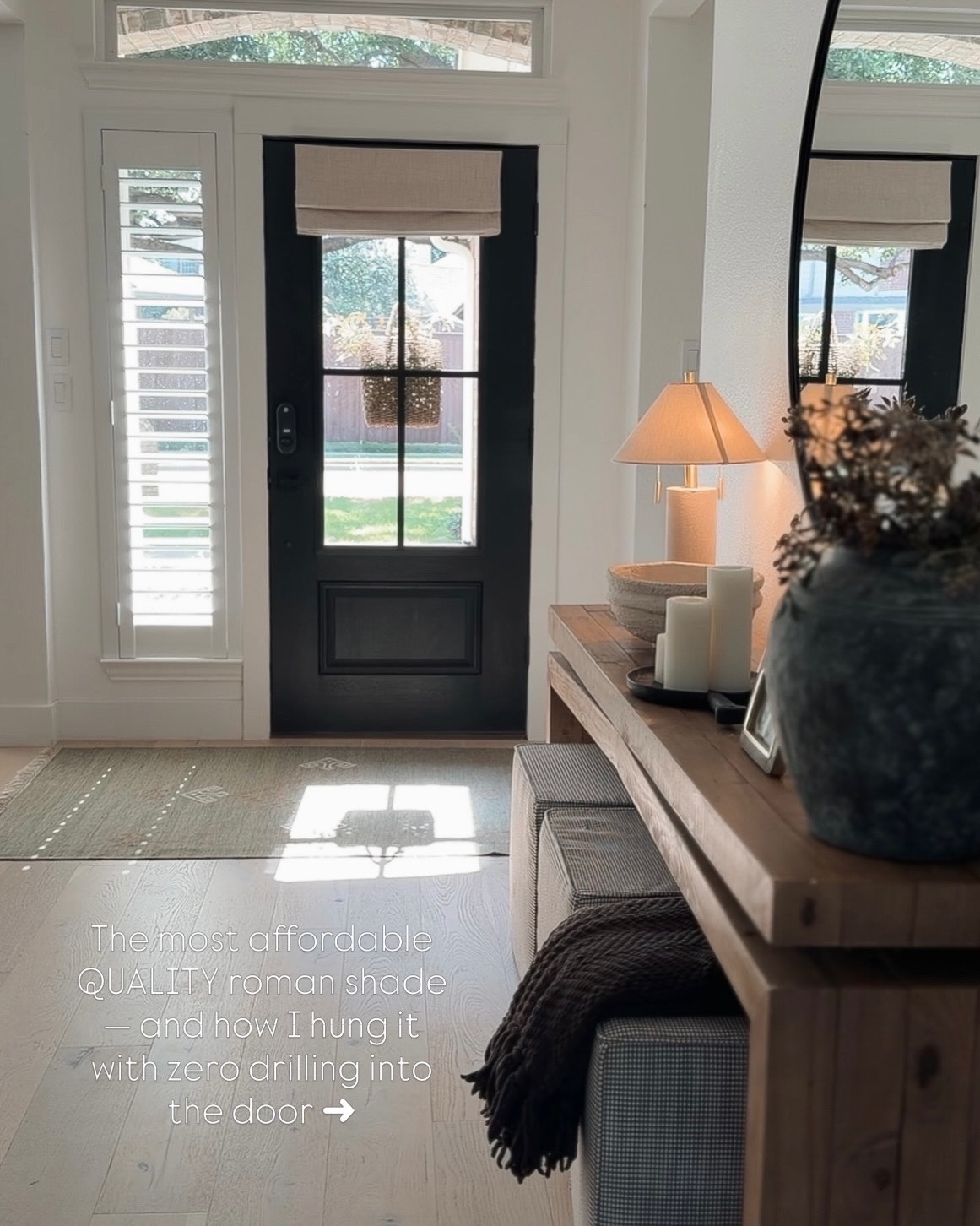 My favorite affordable Roman shade and the mounting tape we used for this hack to avoid drilling into the door - scroll over for details!

#LTKHome