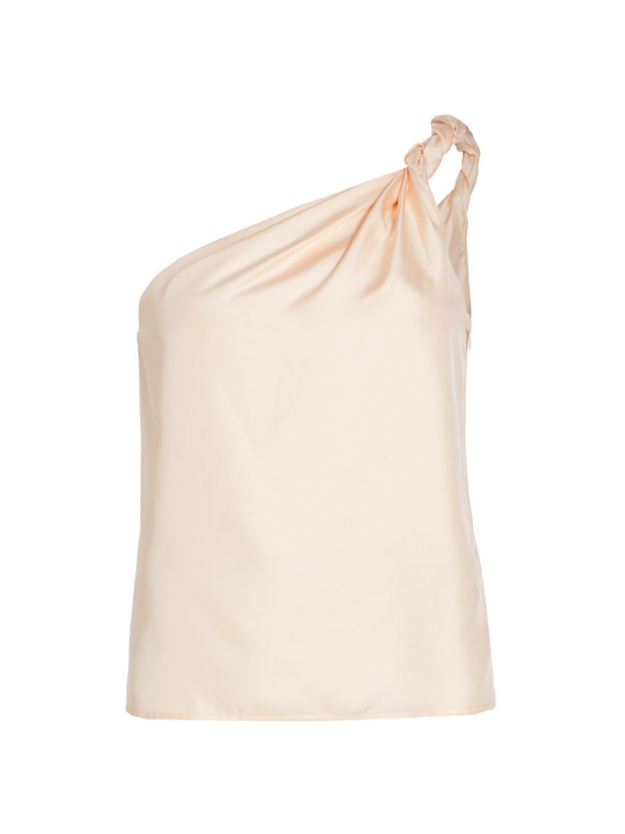 Adiran Silk One-Shoulder Sleeveless Blouse | Saks Fifth Avenue
