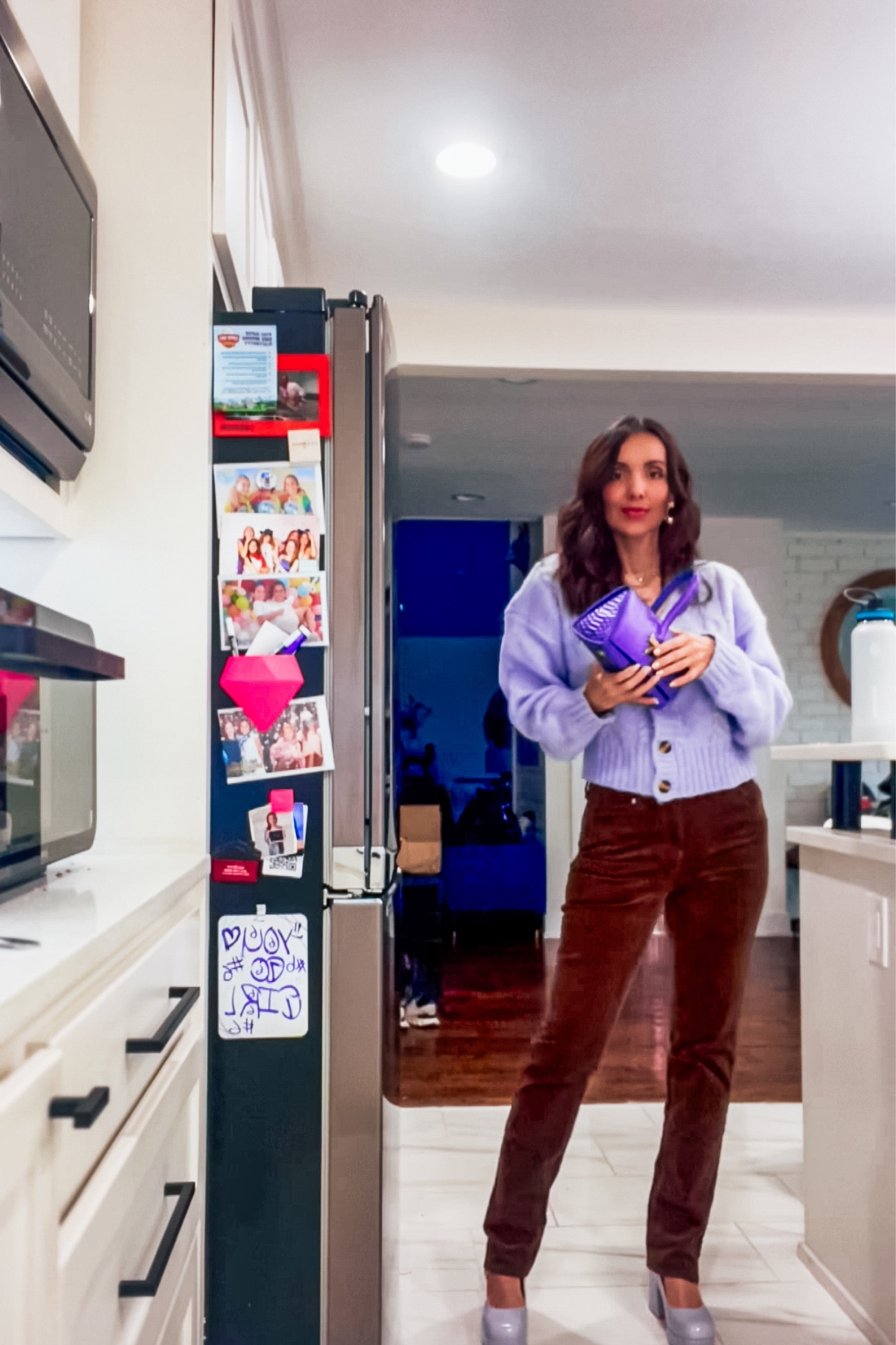 Lavender and brown, love the color combo. 

#LTKOver40 #LTKSeasonal