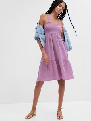 Smocked Midi Dress | Gap Factory