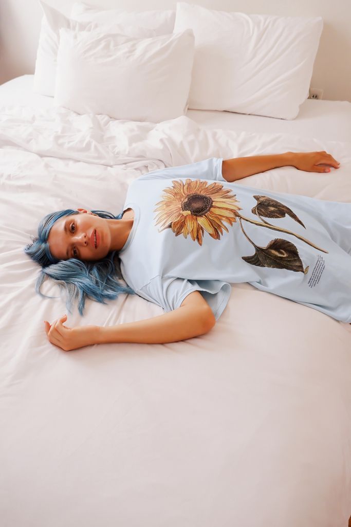 Project Social T Sunflower T-Shirt Dress | Urban Outfitters (US and RoW)