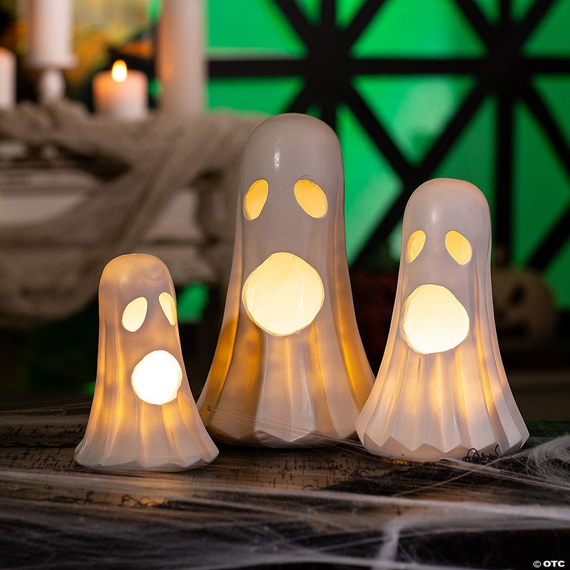 Light-Up Halloween Ghosts Tabletop Decoration | Oriental Trading Company