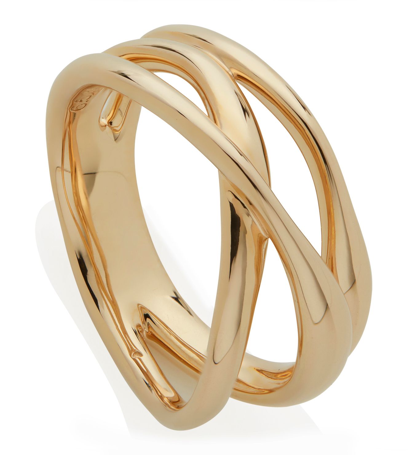 Nura Cross Over Ring | Monica Vinader (US)