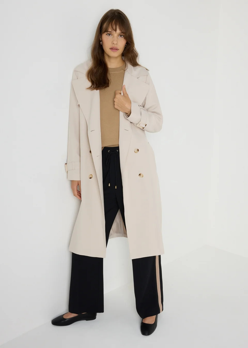 Et Vous Stone Hooded Trench Coat | Matalan (UK)