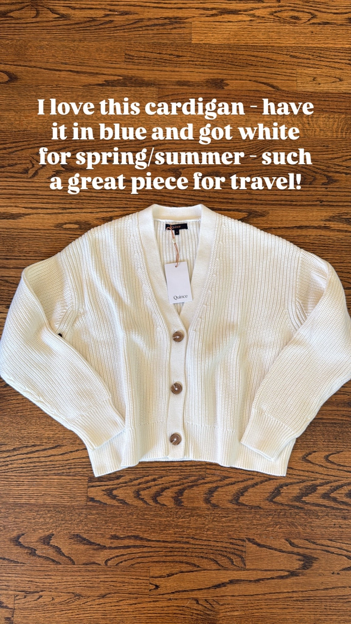 @onequince  #quincepartner - great travel sweater - true to size 