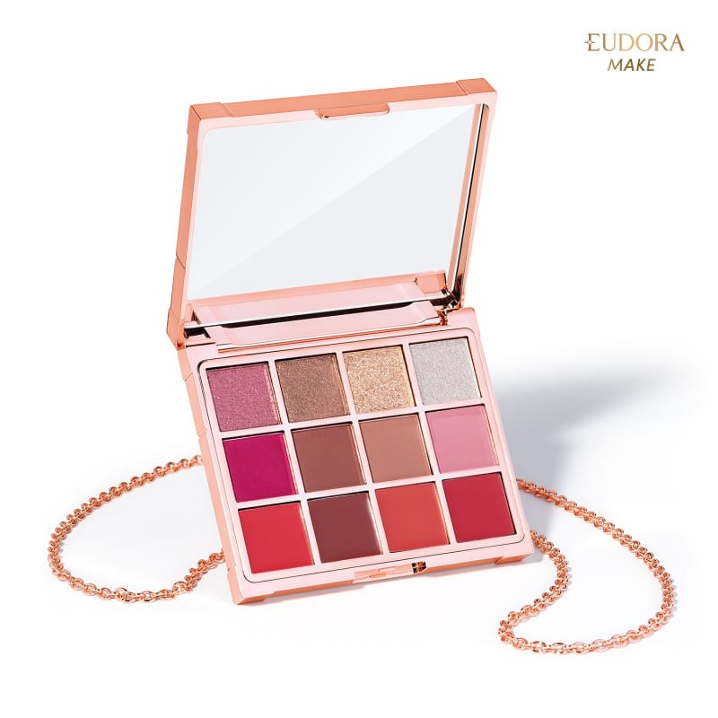 Paleta Multifuncional Clutch Metals Rosé Eudora Make 10g | Eudora (BR)