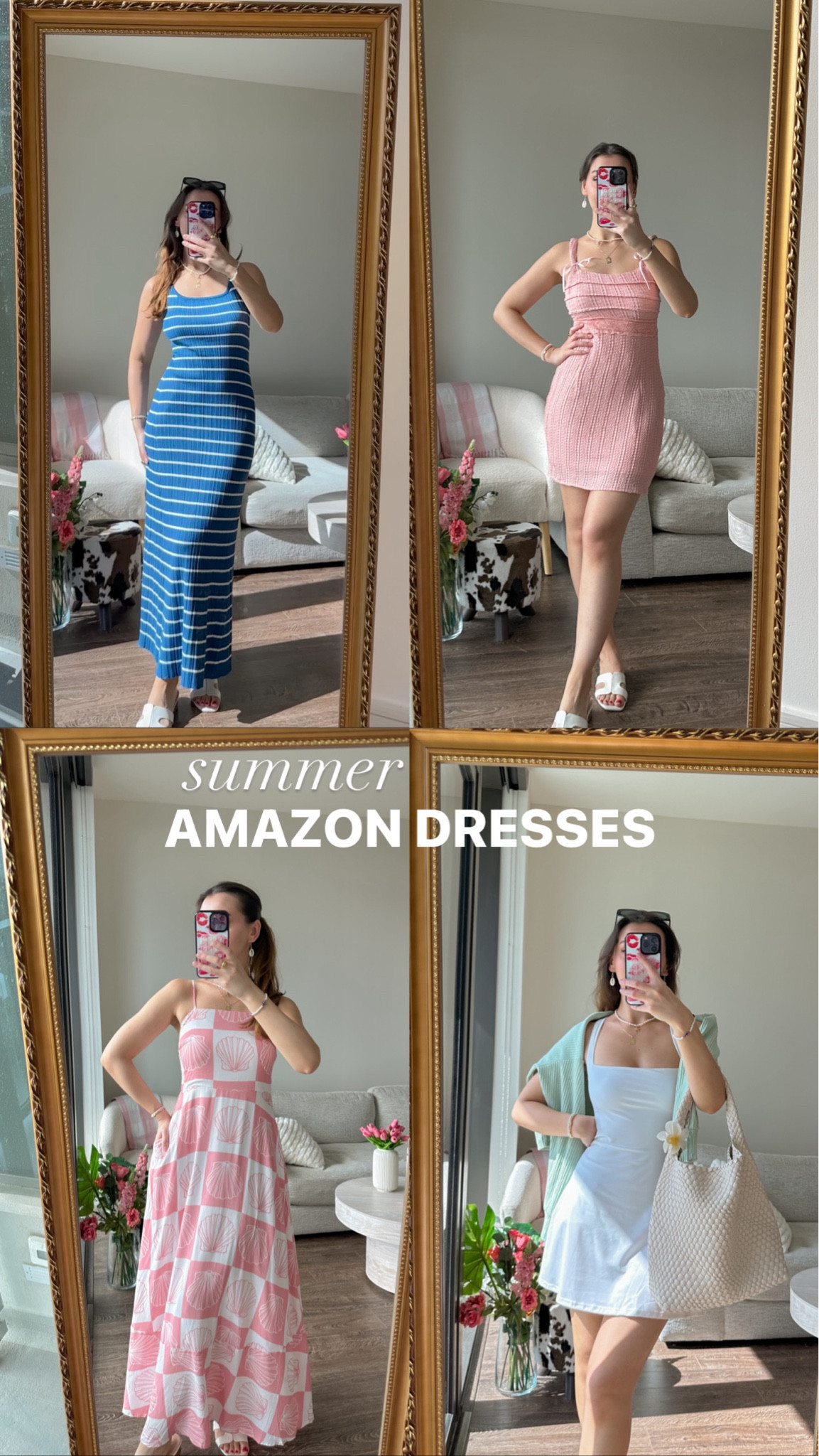 best cute + affordable amazon dresses for summer 🩷🌊☀️ take your pick of maxi or minis!

wearing size small in all 

#LTKSeasonal #LTKFindsUnder100 #LTKFindsUnder50