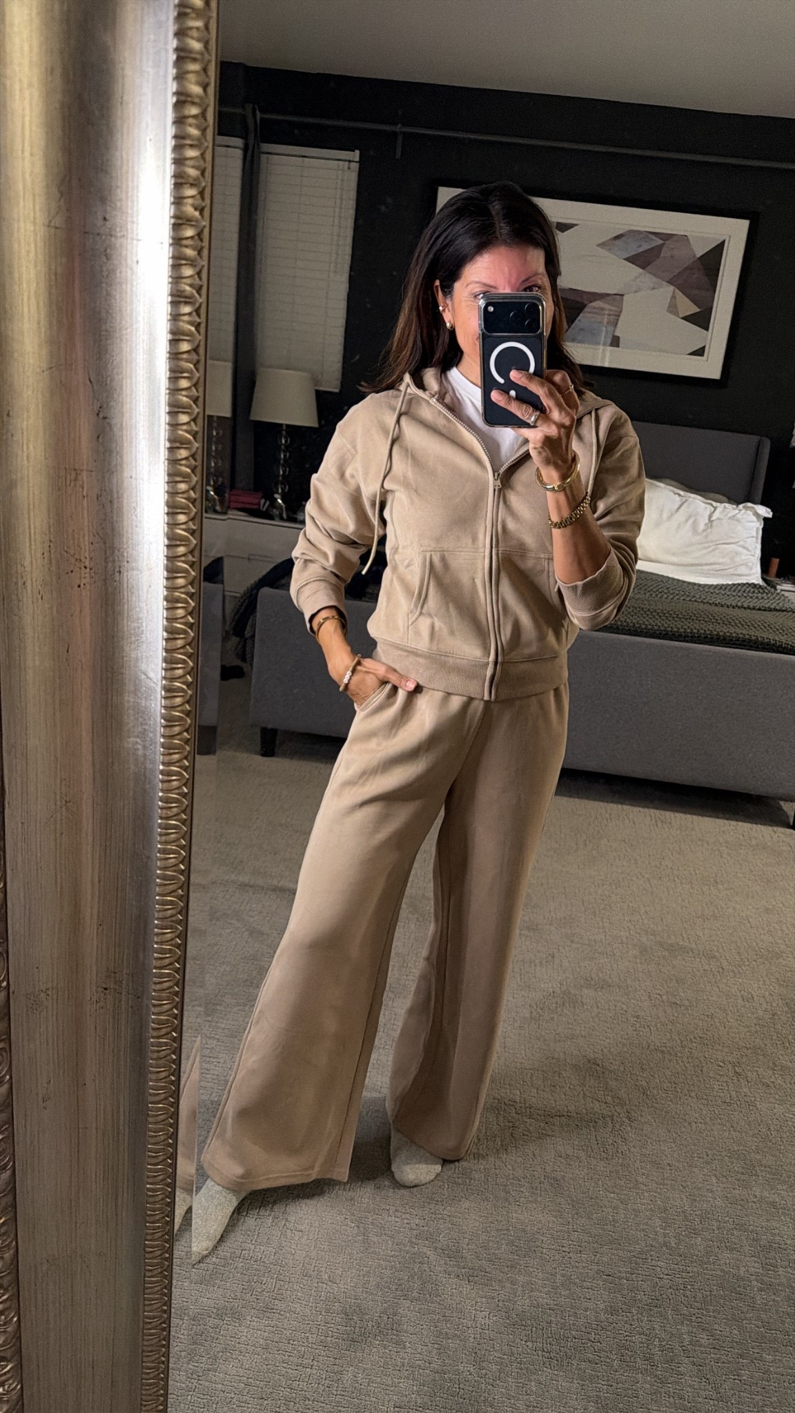 Cute and comfy matching set 

Wearing xs 
78% cotton & good quality 

#LTKootd #LTKSeasonal #LTKOver40