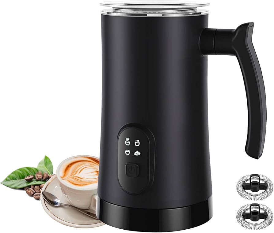 Amazon.com: Milk Frother, 4 in 1 Electric Milk Steamer,11.8oz/350ml Automatic Warm and Cold Foam ... | Amazon (US)