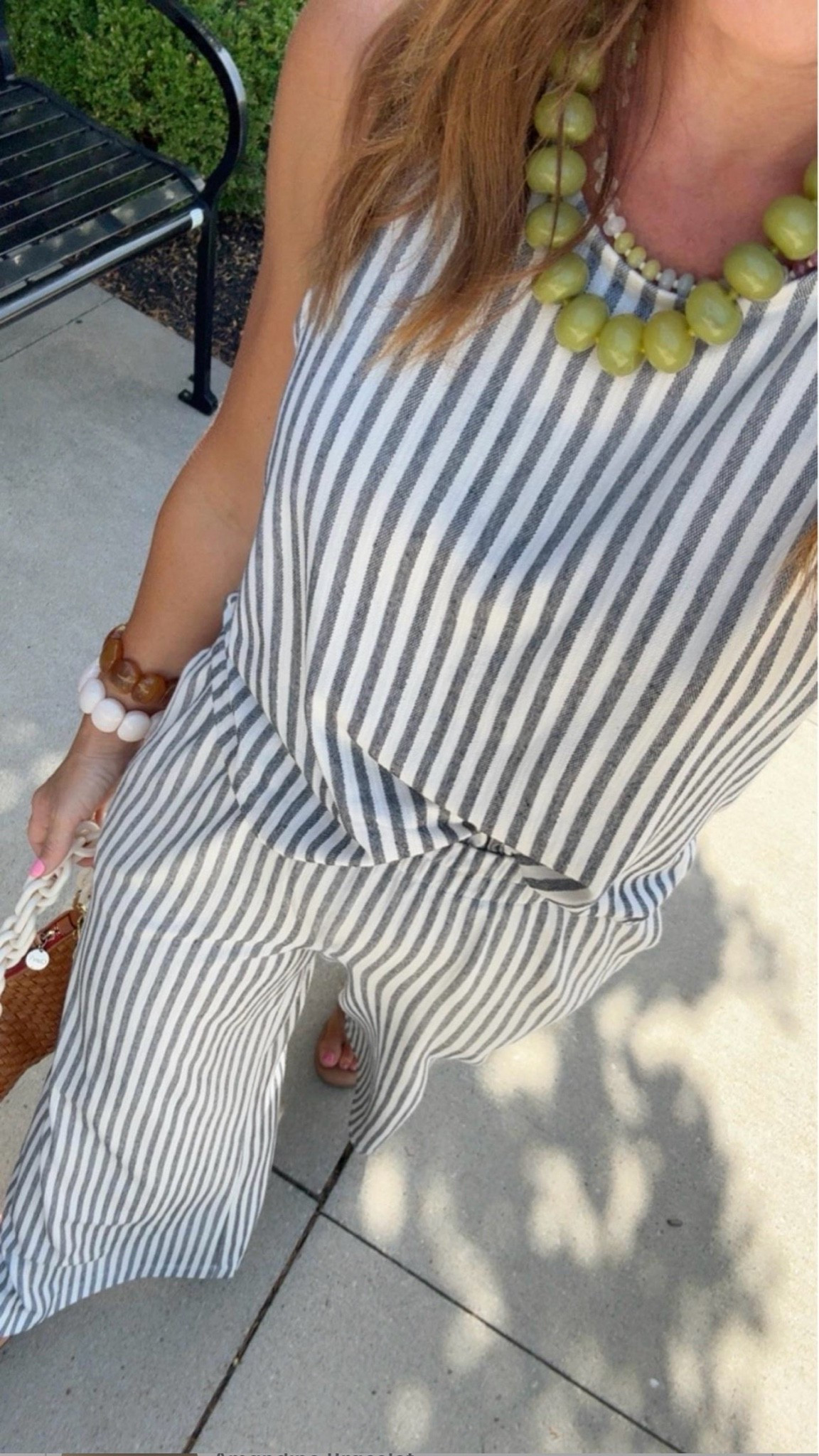 Fun stripes today 
XS in both. 
All accessories linked.

#LTKootd #LTKmomlife #LTKSeasonal