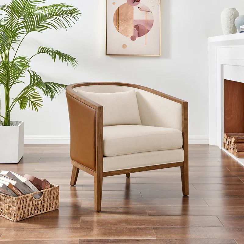 Beckner Upholstered Barrel Chair | Wayfair North America