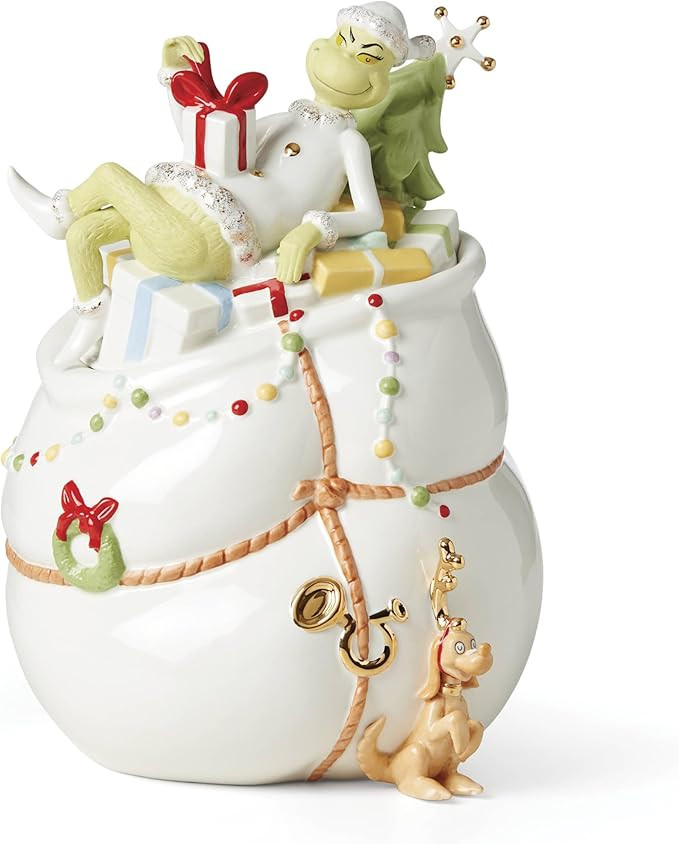 Lenox 894169 Merry Grinchmas Cookie Jar | Amazon (US)