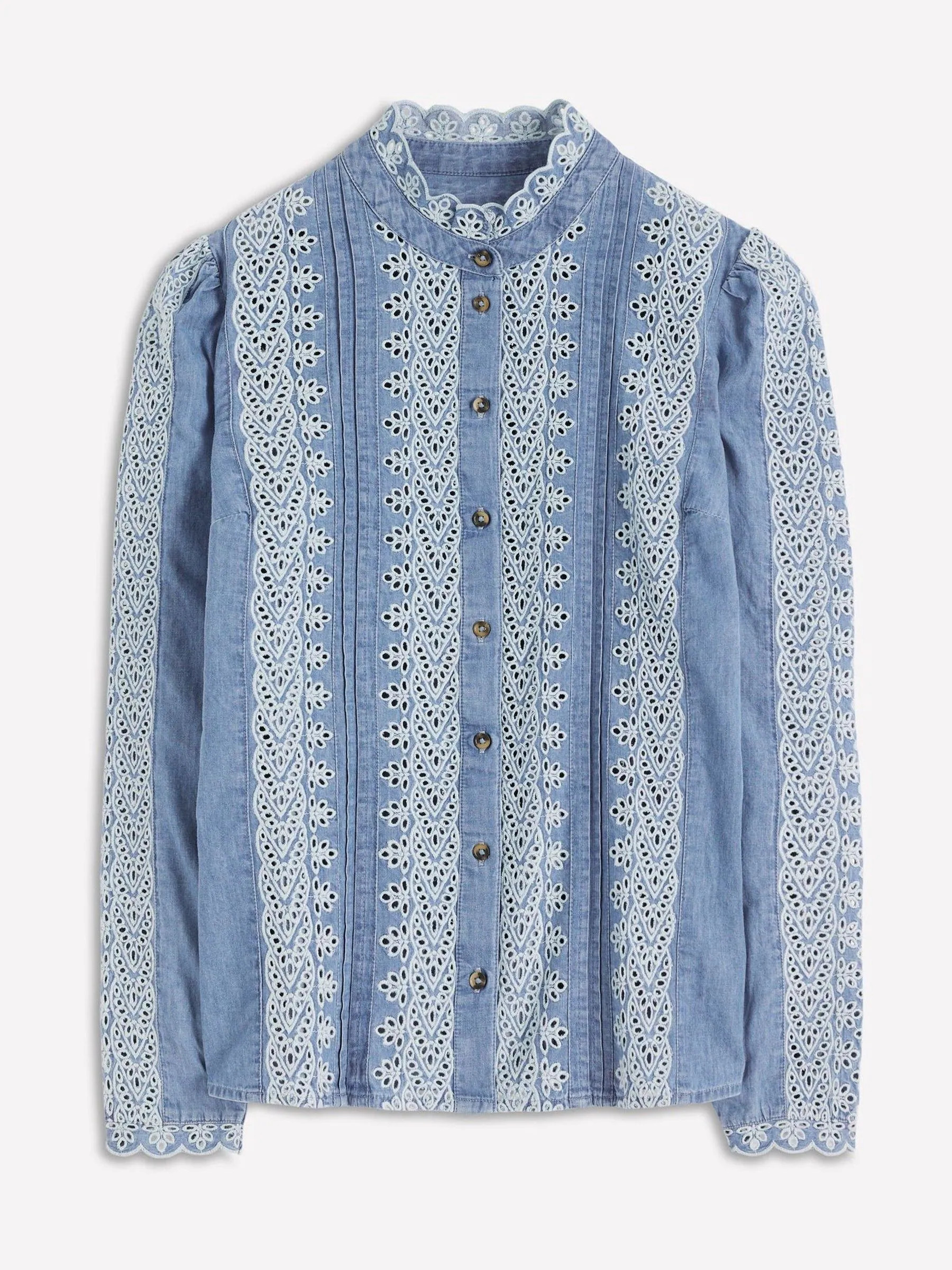 Boden Boden Blue Savannah Broderie Top | Next US