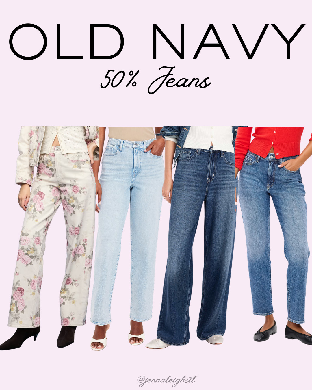 Old Navy jeans are 50% off right now! Such a good time to grab a new pair of denim while they’re on sale. 👖 

 #LTKootd #LTKSaleAlert #LTKMidsize