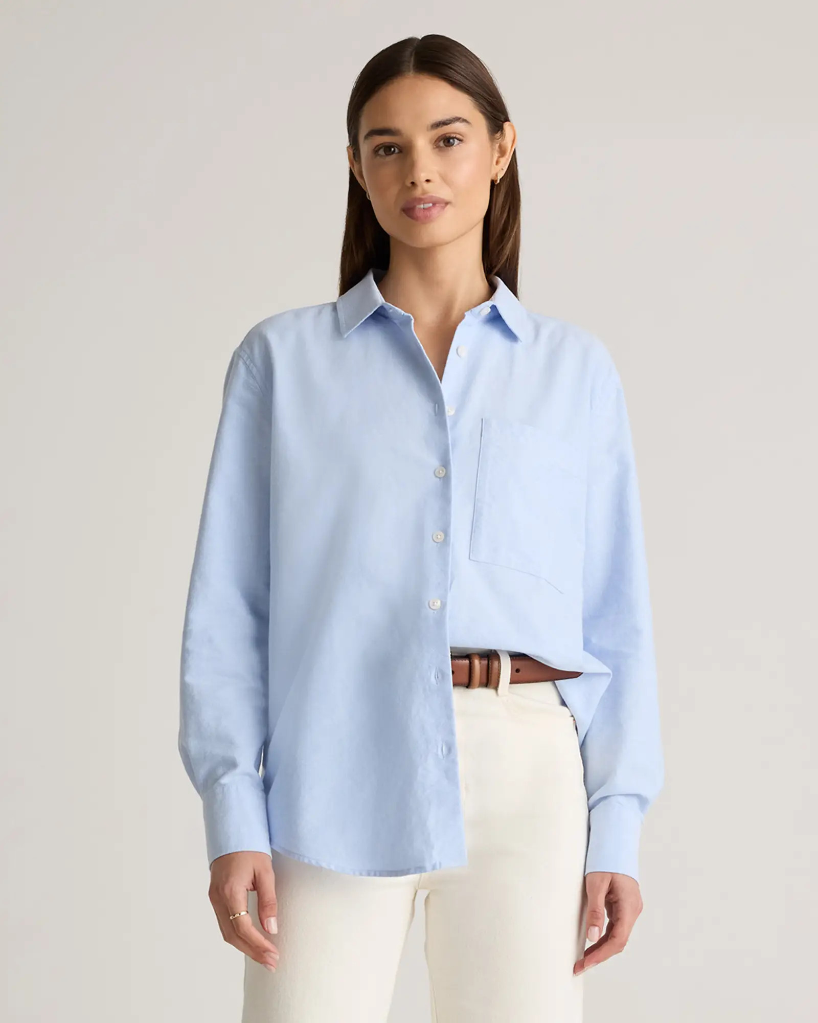Organic Cotton Relaxed Oxford Shirt | Quince