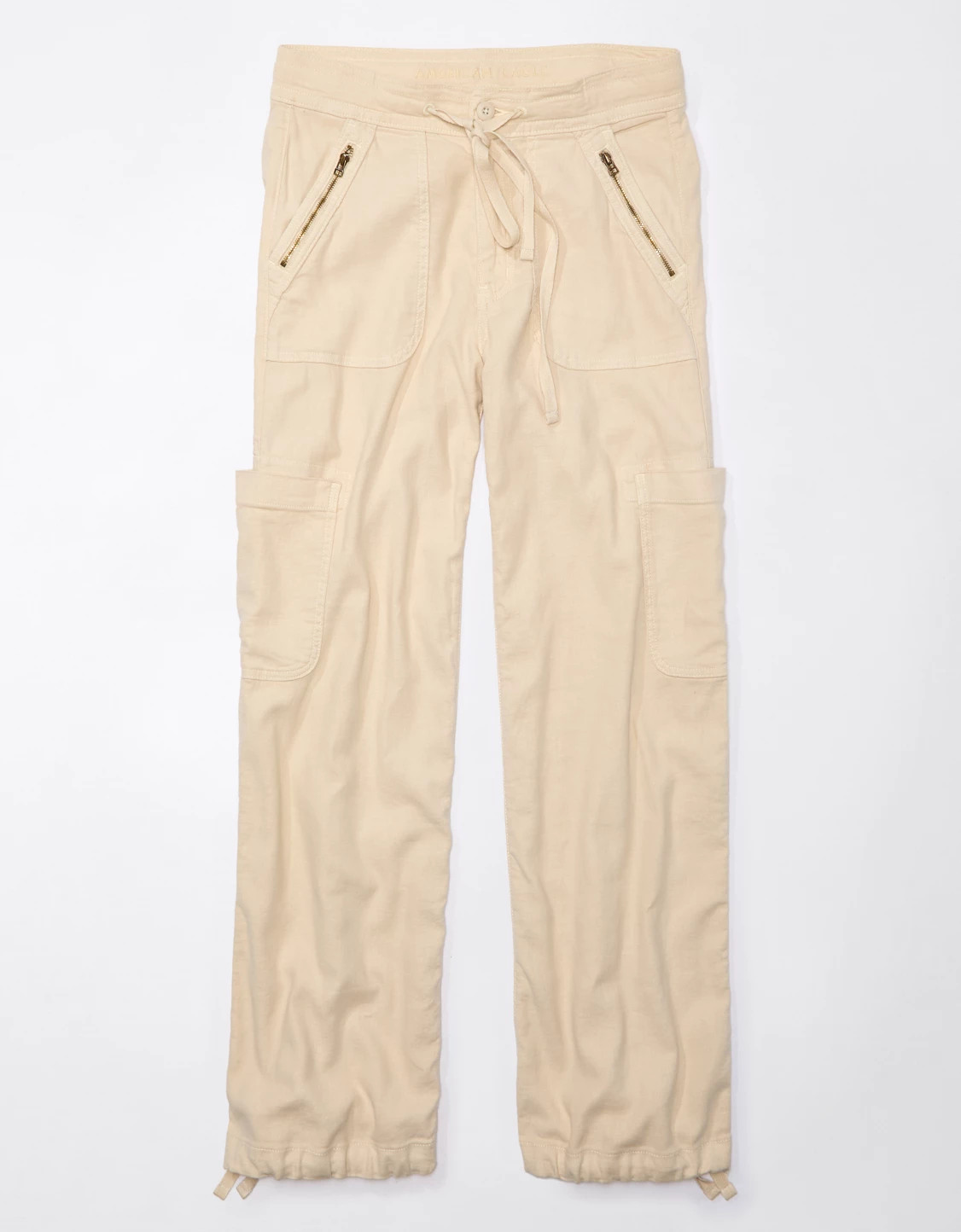 AE Dreamy Drape Linen-Blend Baggy Wide-Leg Cargo Pant | American Eagle Outfitters (US & CA)