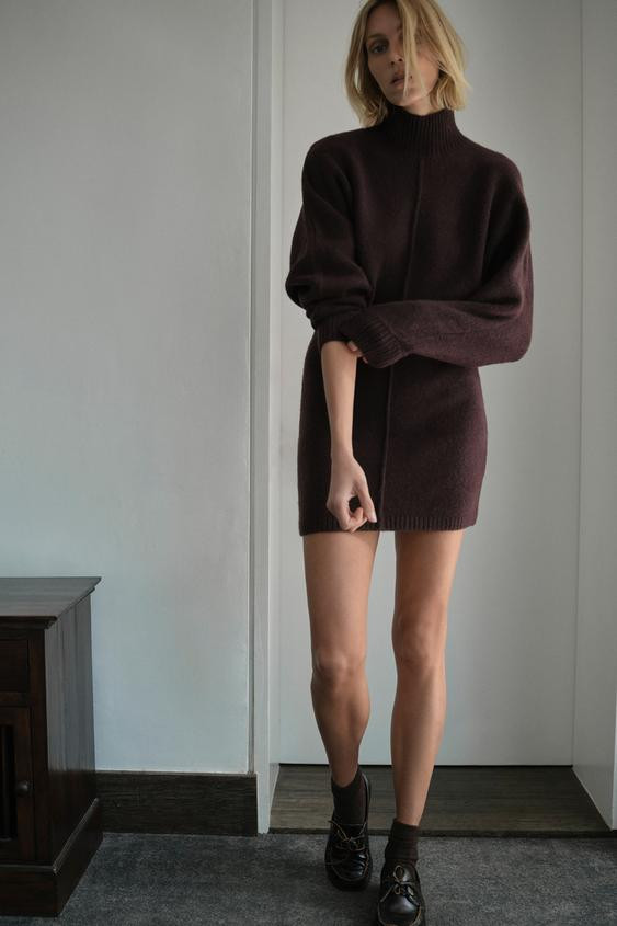 SOFT KNIT SHORT DRESS | Zara US