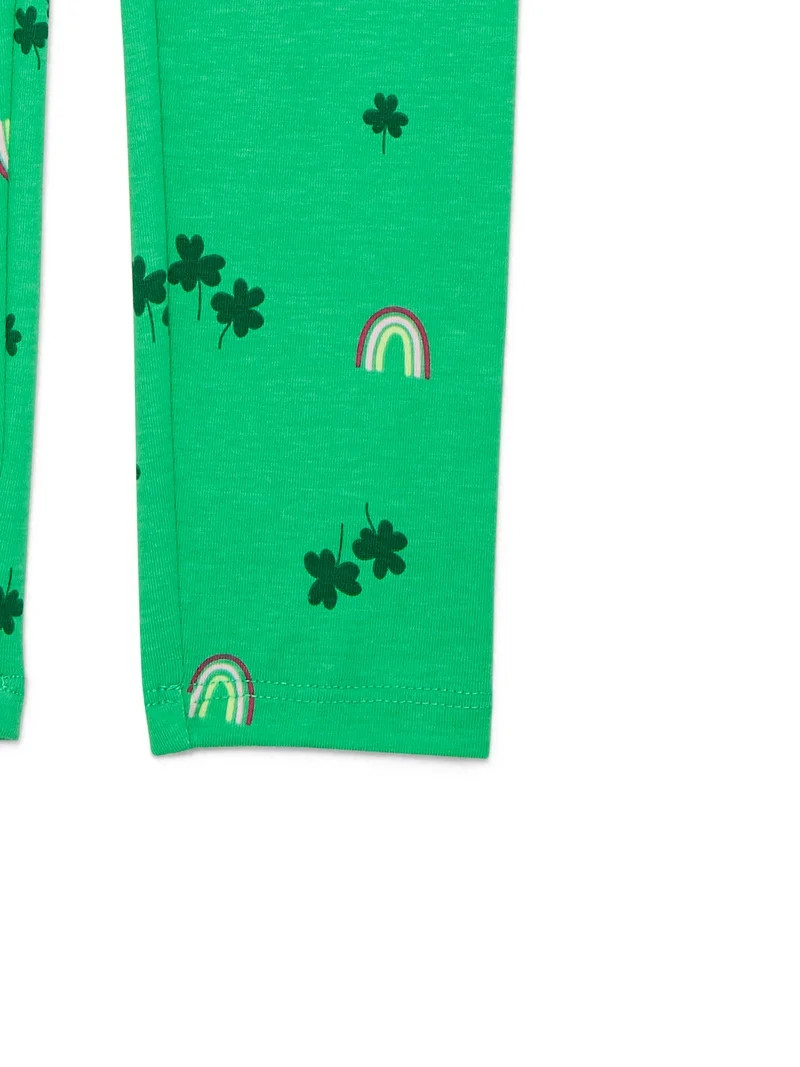 St. Patrick's Day Girls Print Leggings from Way To Celebrate, Sizes 4-18 | Walmart (US)