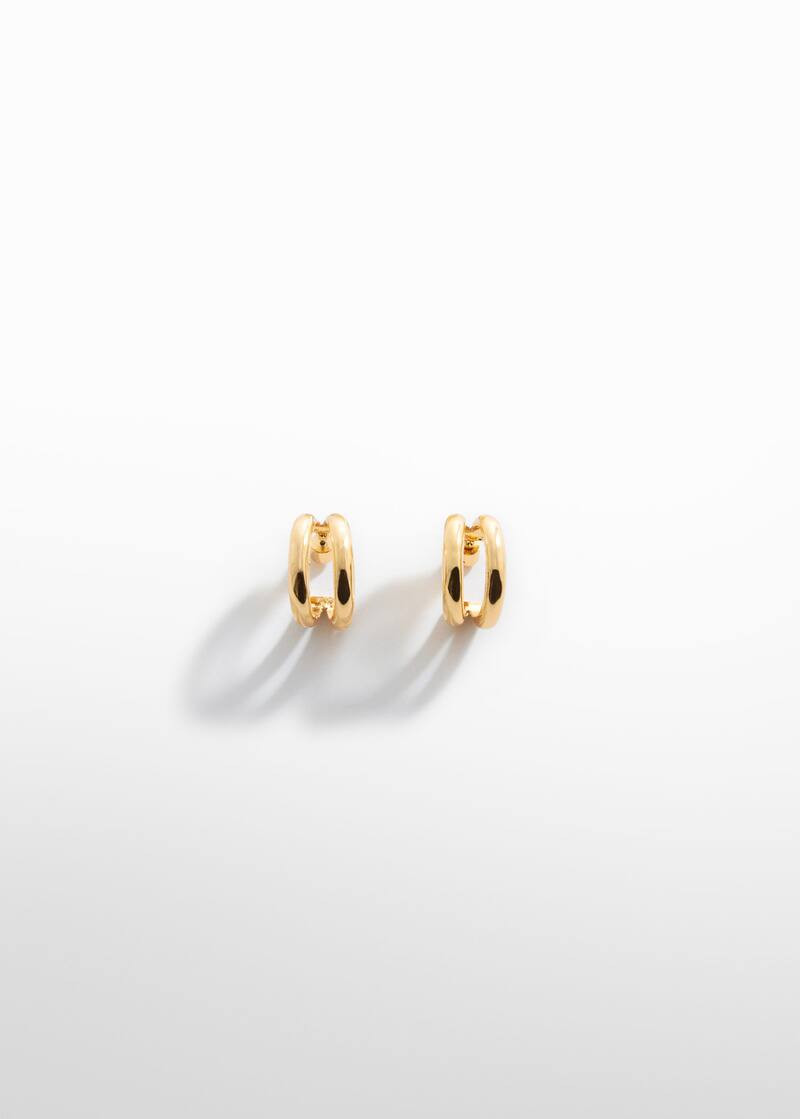 Open double-hoop earrings | MANGO (US)