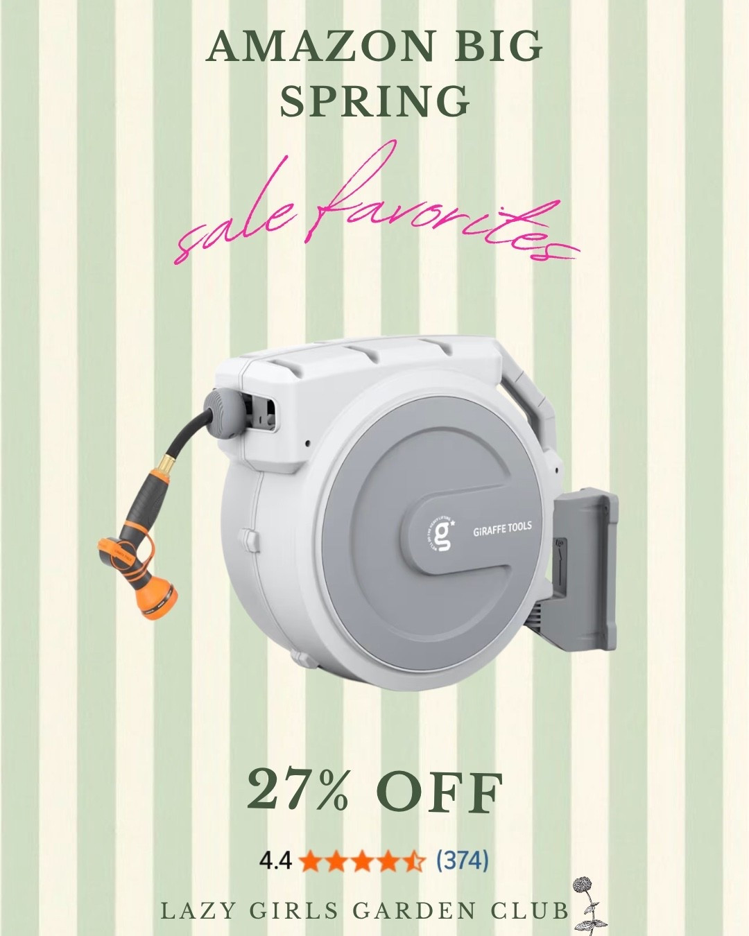 Found this retractable garden hose for 27% off today! 👀

#LTKSeasonal #LTKSaleAlert #LTKHome