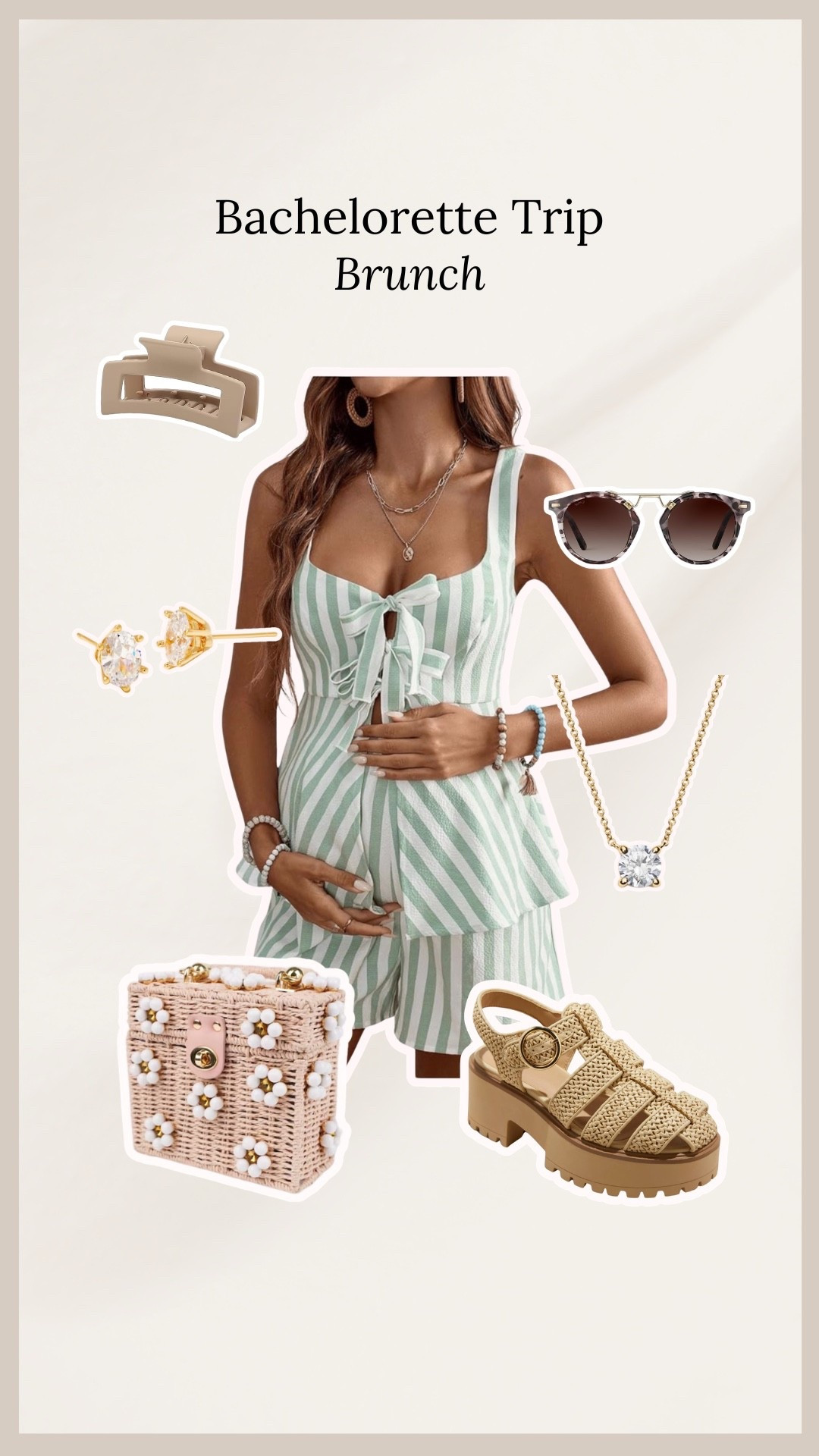 Bachelorette brunch outfit (maternity)!

#LTKgrwm #LTKootd