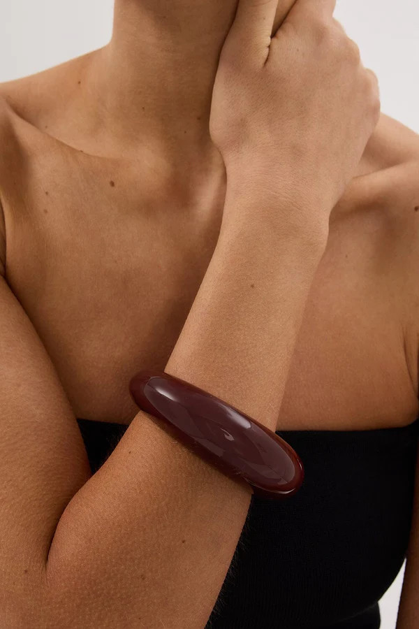 ANNA ROSSI HEIRLOOM BANGLE MAROON | DISSH