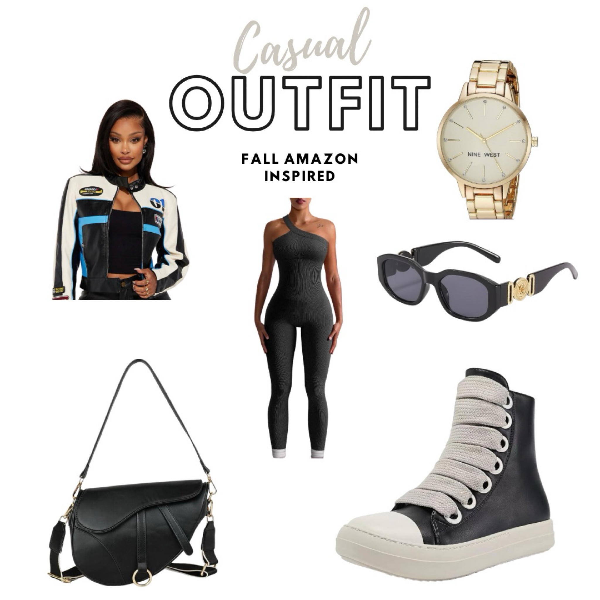 An elevated athleisure outfit. All the Jacket in the picture is from Fashion Nova. from Amazon 

#LTKxPrime #LTKstyletip #LTKsalealert