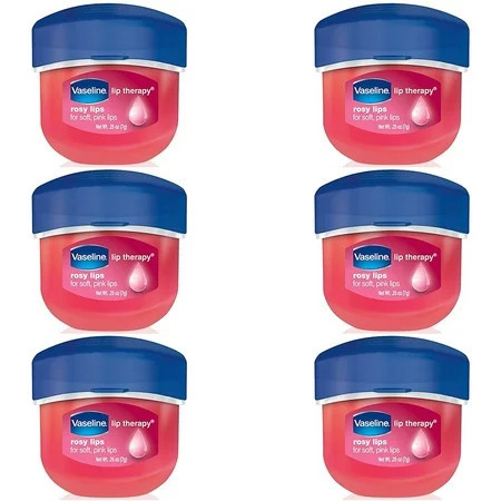 Pack of (6) Vaseline Lip Therapy Lip Balm Mini Rosy 0.25 oz | Walmart (US)