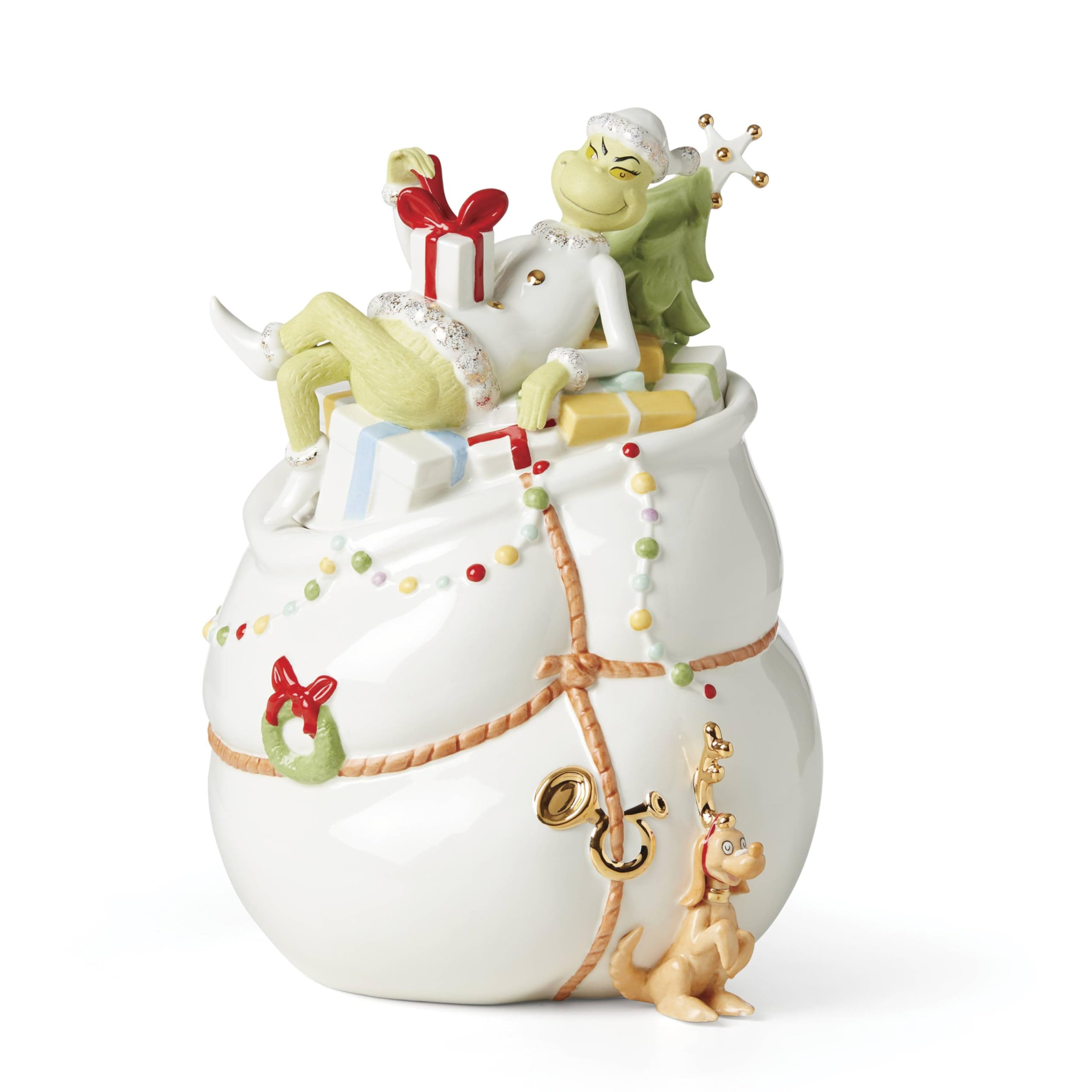 Lenox 894169 Merry Grinchmas Cookie Jar, Christmas & Holiday Hosting | Amazon (US)