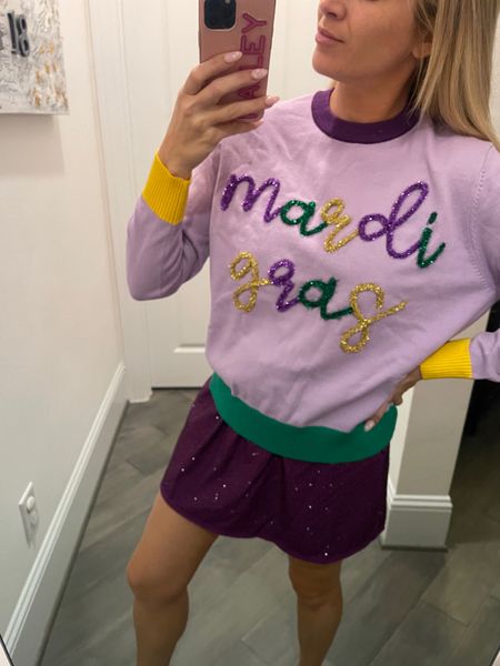 It’s that time of year again… Mardi Gras! Can’t wait to wear this top in New Orleans in a few weeks. 

Mardi Gras outfit, queen of sparkles, Fat Tuesday, rhinestone skort

#LTKSeasonal