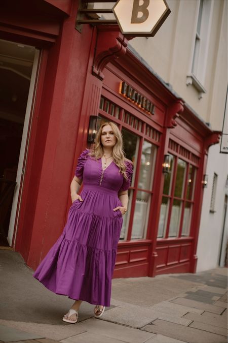 Purple Summer dress with pockets - perfect for special occasions but also can be easily styled for everyday! 💜✨

#LTKmidsize #LTKeurope #LTKcurves