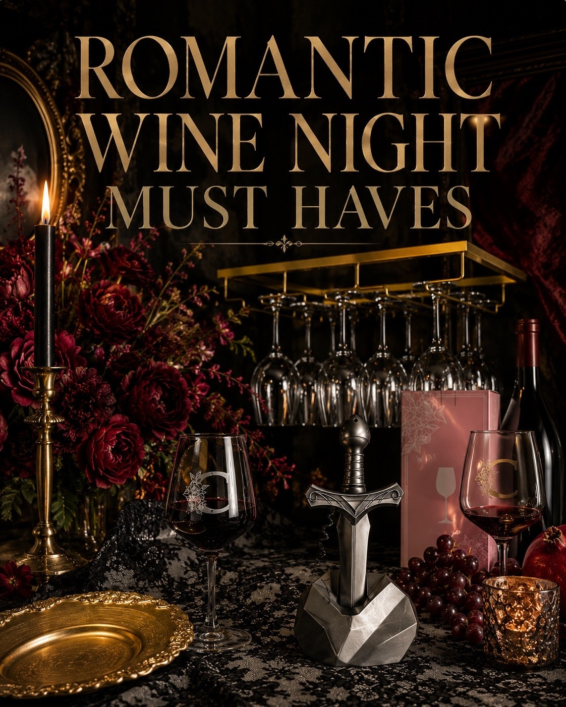 Turn wine night into a whole mood with romantic details that feel dark, dramatic, and beautifully curated. From monogrammed glasses and gothic-inspired accessories to candlelight, rich florals, and elegant barware, these Amazon finds make an ordinary evening feel unforgettable. Perfect for date nights, dinner parties, or a little everyday indulgence.

#AmazonFinds #WineNight #RomanticDecor #GothicGlamour #DateNightAtHome #HomeBar #EntertainingAtHome #MoodyAesthetic #DarkRomance #AmazonHome #WineLover #ElegantLiving #LuxuryForLess #HomeEntertaining #callsigndesign