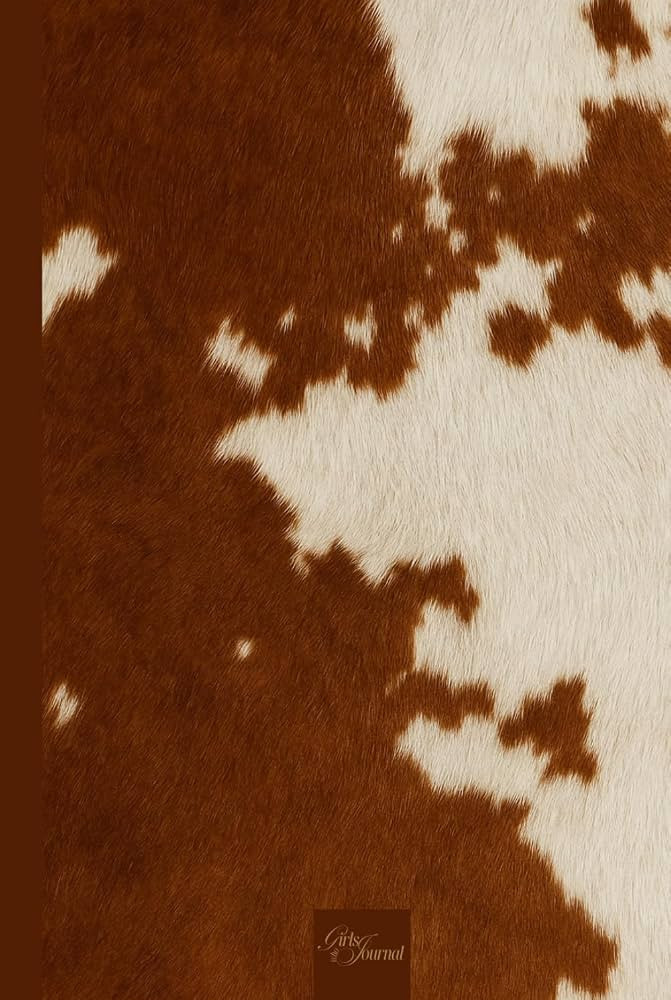 Girls Who Journal Brown Cow Print Journal: 120-Page Lined Notebook for Daily Journaling, Manifest... | Amazon (UK)