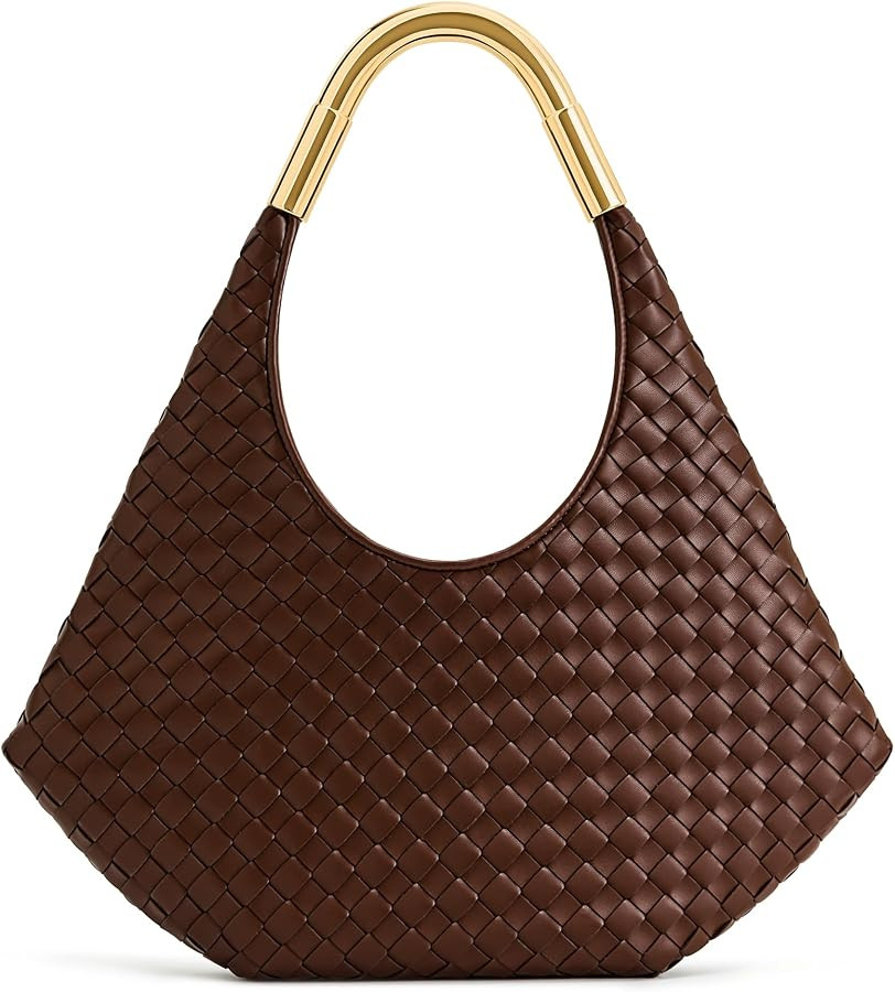 JW PEI Women's Olivia Hand-Woven Metal Handle Hobo Bag | Amazon (US)
