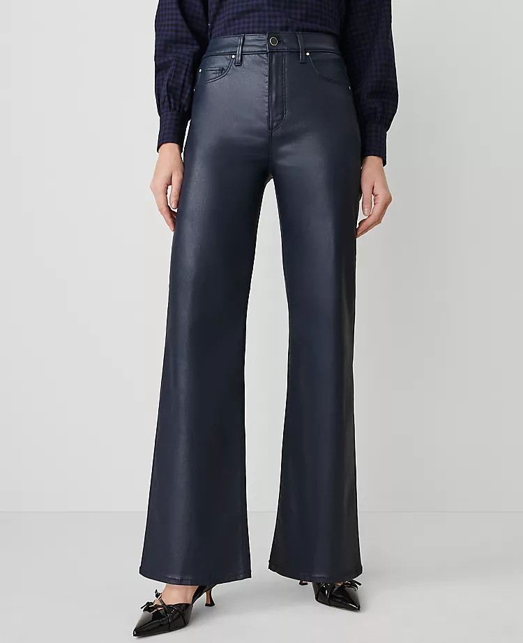 The Coated Wide-Leg Jean | Ann Taylor (US)