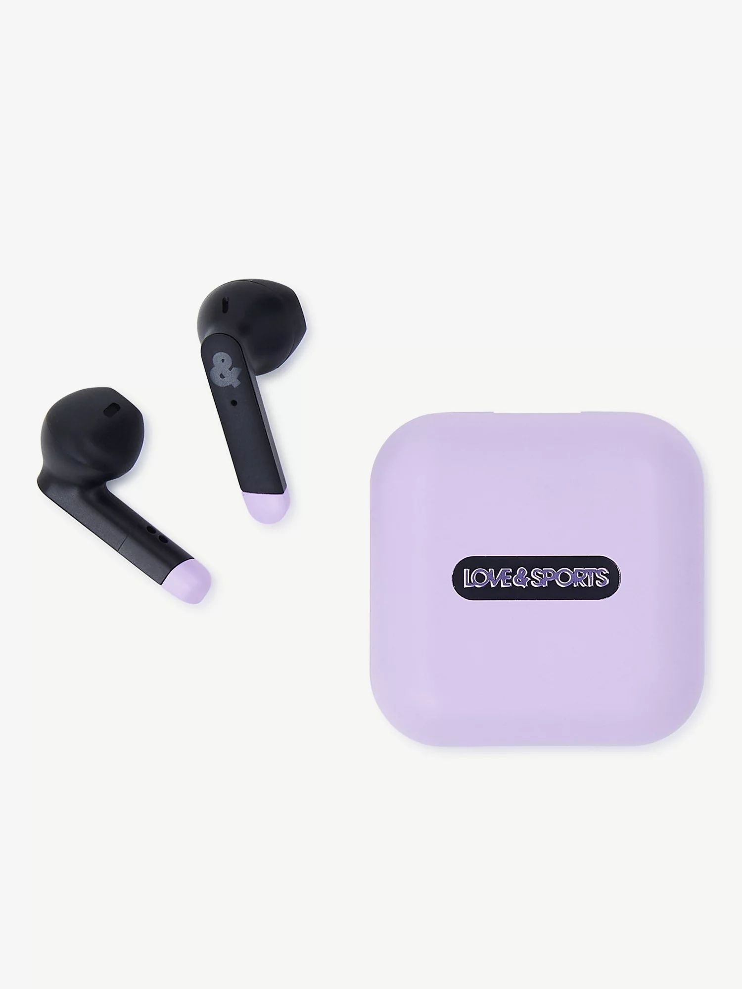 Love & Sports Bluetooth Wireless Earbuds and Charging Case, Lavender | Walmart (US)