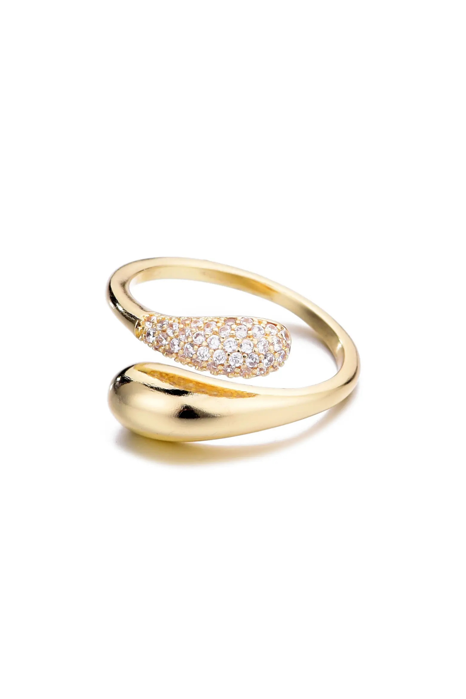 Pavé CZ Bypass Curved Band Ring (Women) | Nordstromrack | Nordstrom Rack