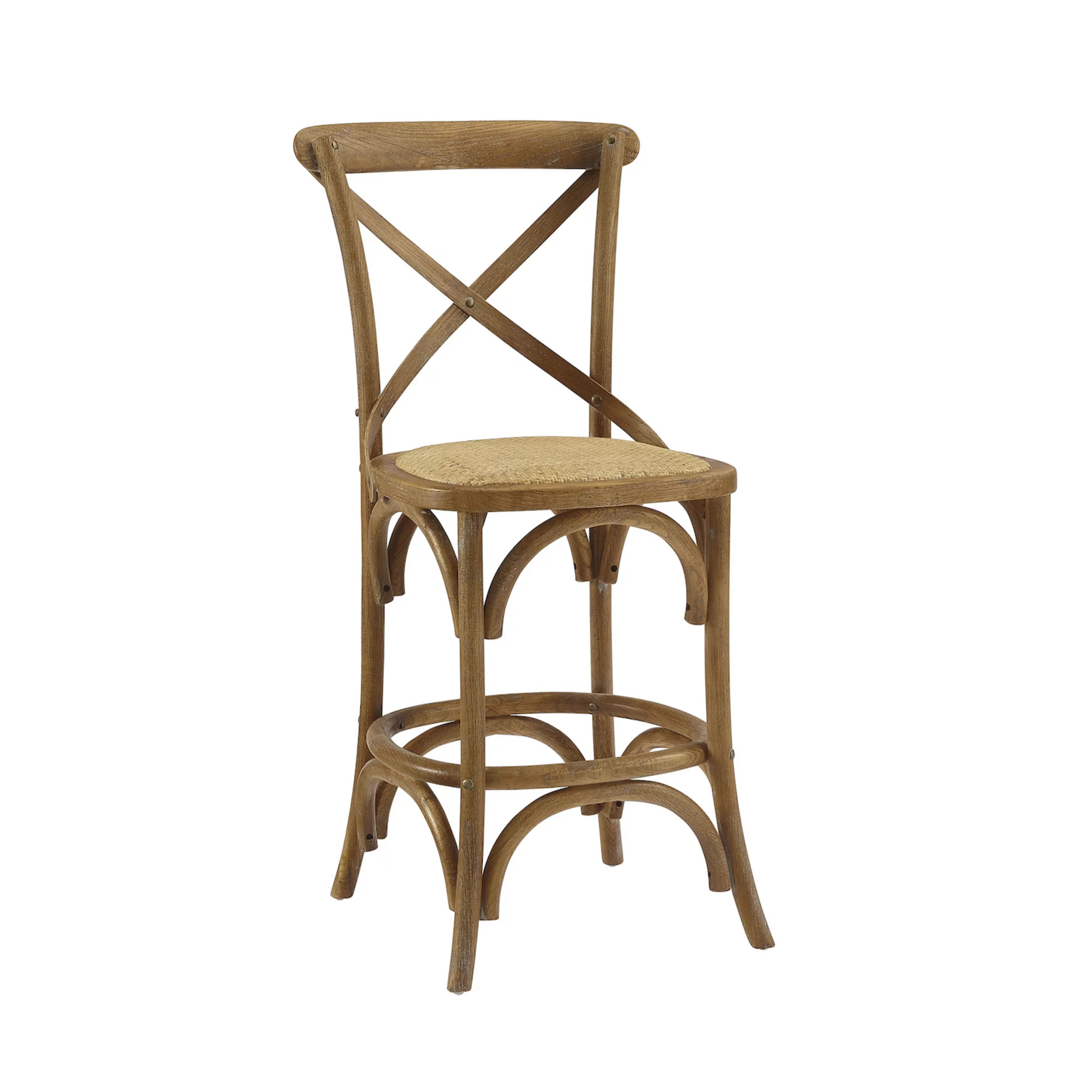 Linon French Country Wood Counter Stool, Grey | Kohl's