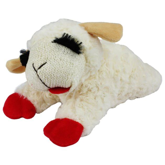 Multipet Lamb Chop Squeaky Plush Dog Toy, Jumbo | Chewy.com
