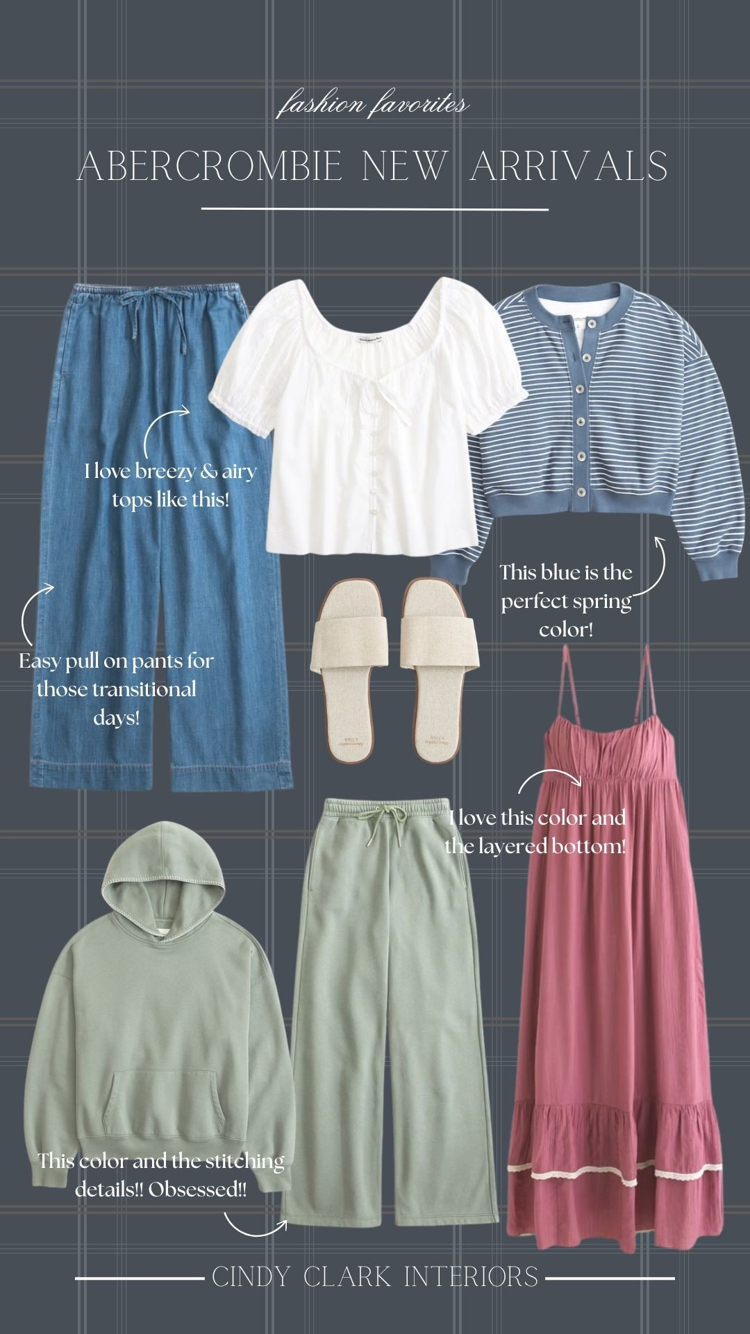New Abercrombie arrivals I am loving! This matching sweat set is so pretty—the color, the stitching, the comfort! I love this layered dress too—perfect for the spring! 

#LTKSaleAlert #LTKootd