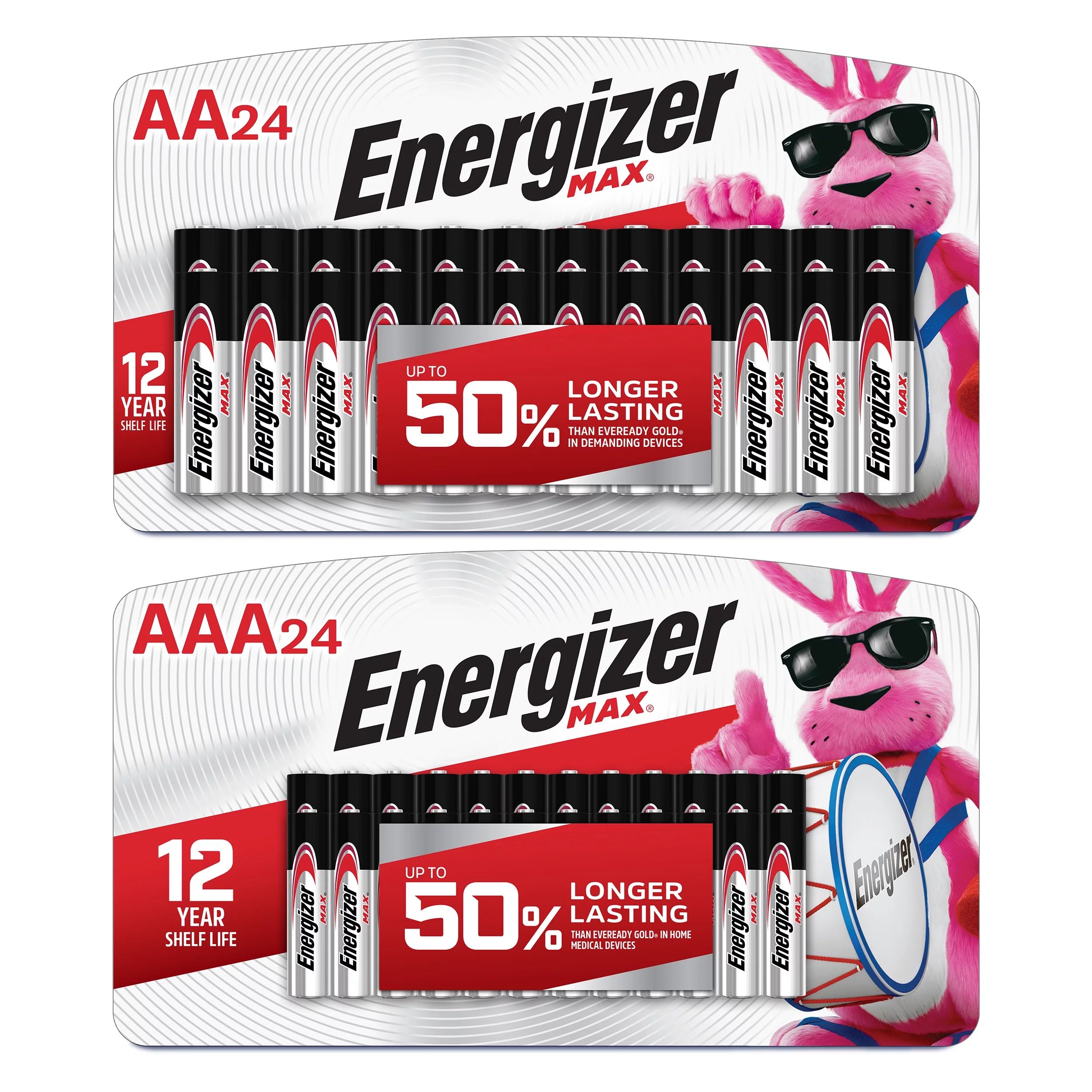 Energizer MAX AA Batteries and AAA Batteries (48 Pack Total) | Walmart (US)