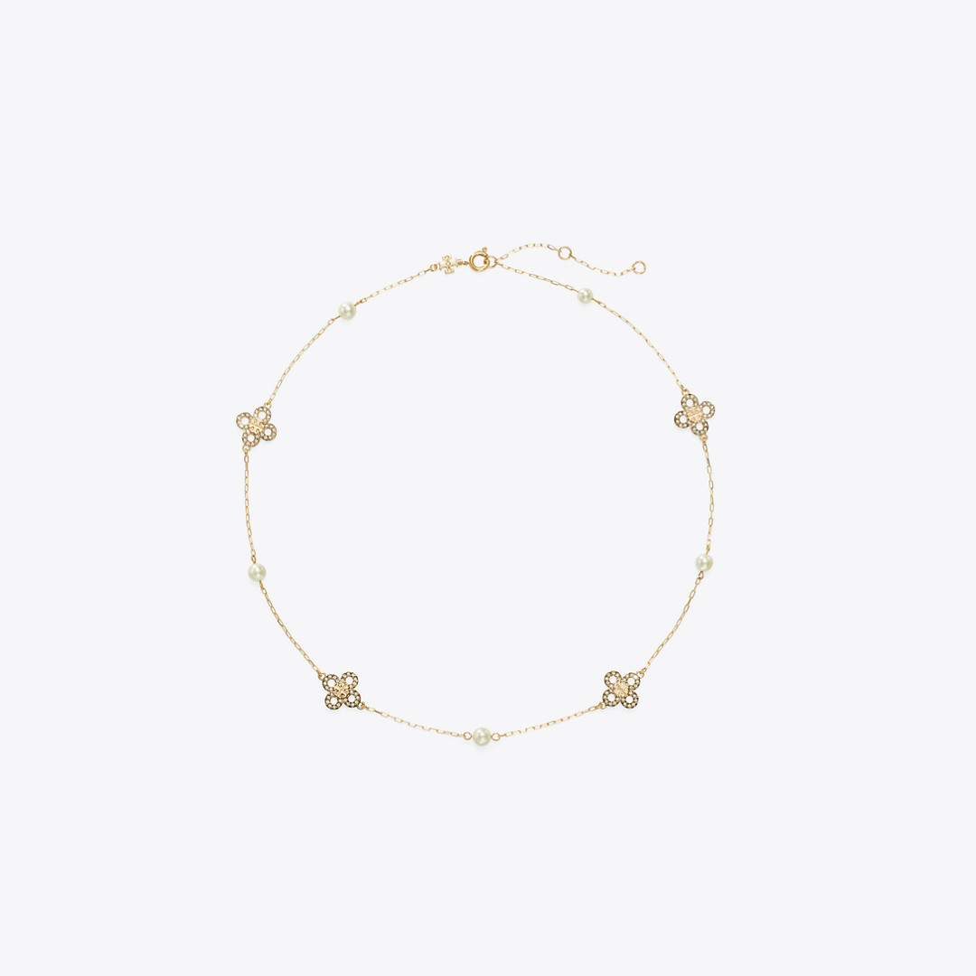 Tory Burch Forget Me Not Pearl Necklace | Tory Burch (US)