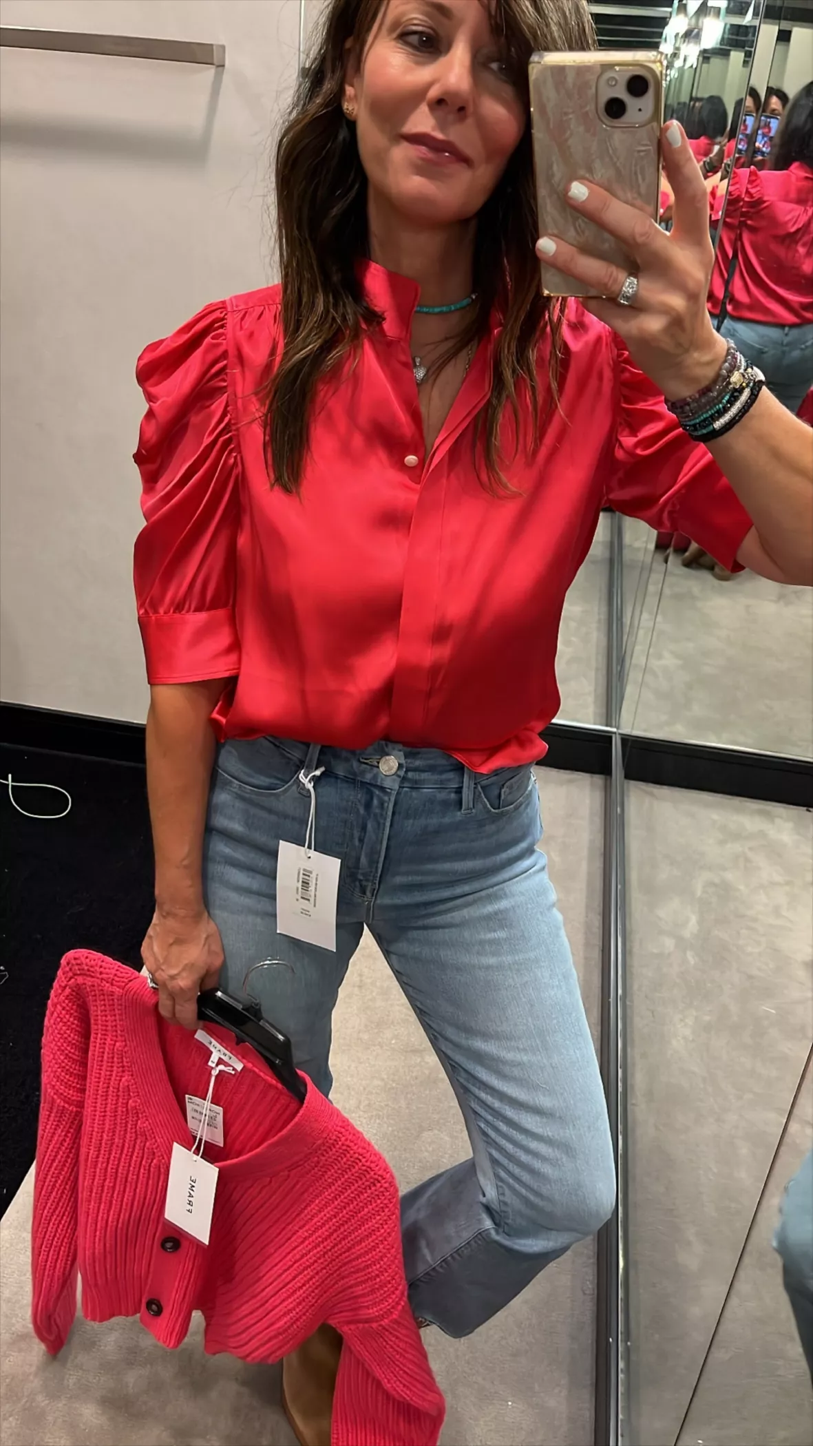 Red Satin Shirt curated on LTK