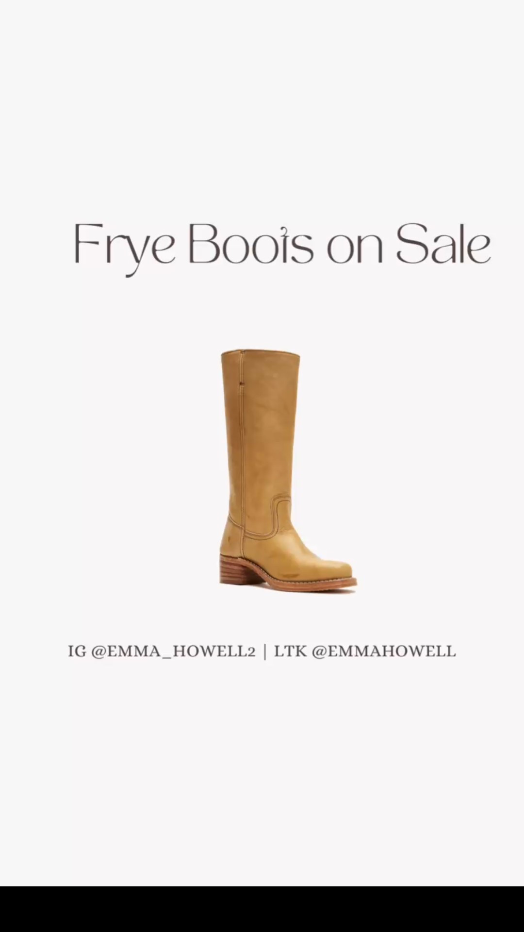 Use code PREMIERSAVES for Frye boots over $100 off! Early Black Friday deal but will totally sell out  

#LTKCyberWeek #LTKGiftGuide #LTKHoliday
