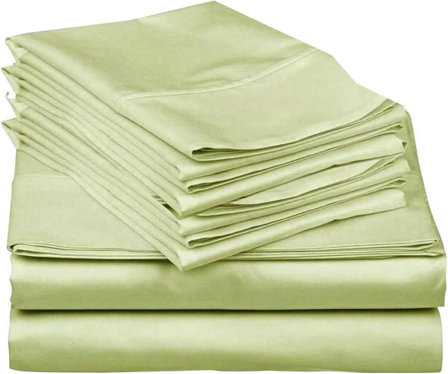 Mattress-Homes Premium Collection, 6 PC Sheet Set, 100% Egyptian Cotton Crisp Fits Mattress Up to... | Amazon (US)